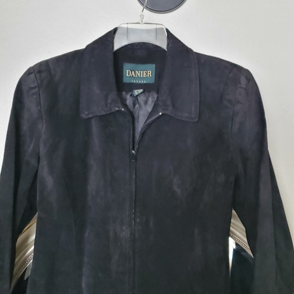 danier black leather jacket